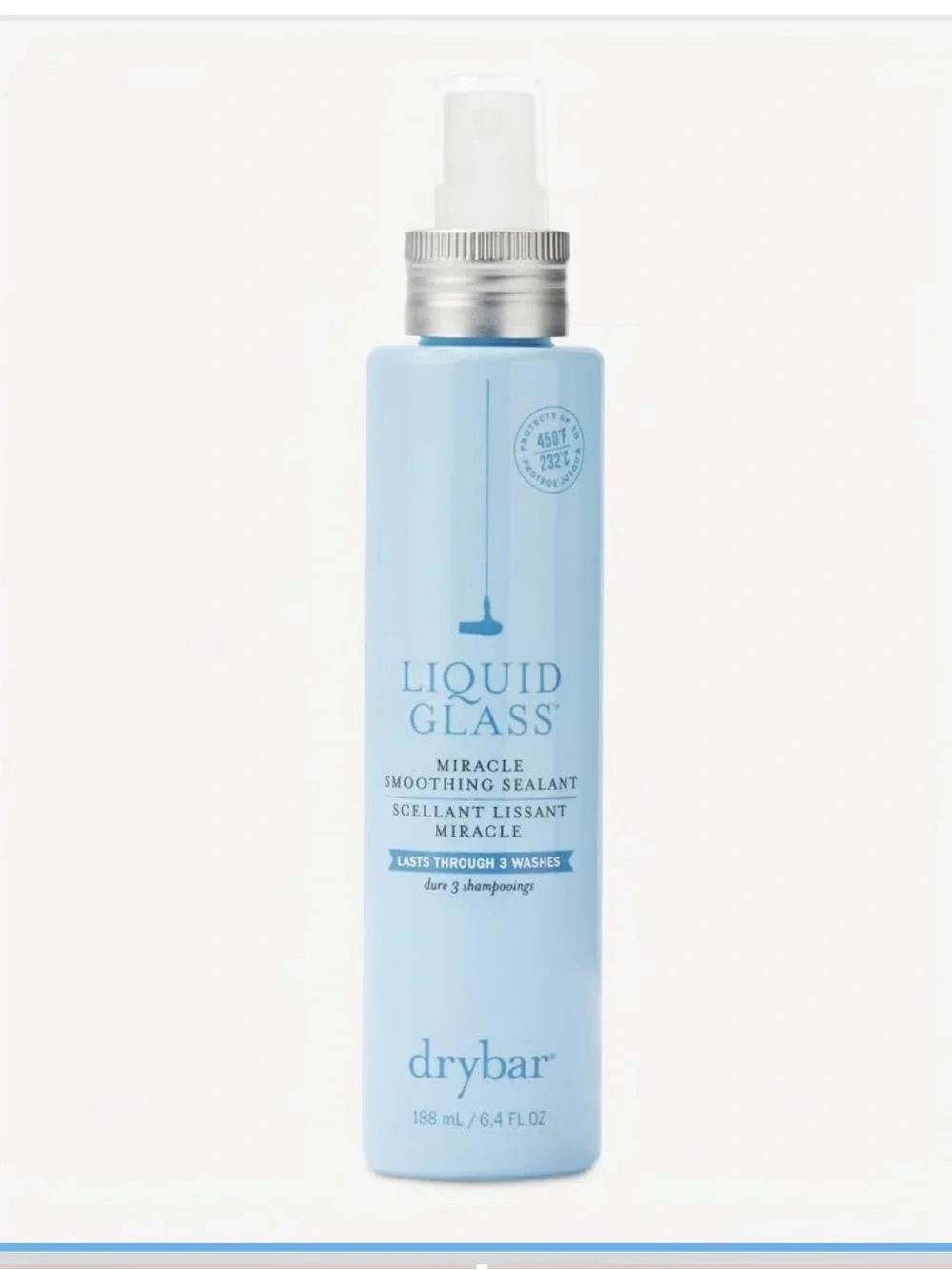 Liquid Glass Moisture-Rich Miracle Smoothing Sealant | Heat Protectant for Hair